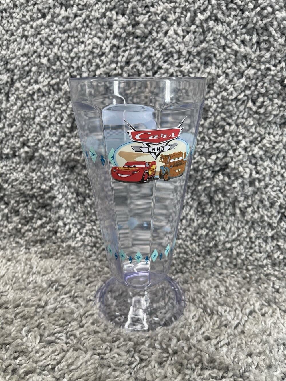 Disneyland Cars Land Flo’s Cafe Souvenir Sundae Milkshake Cup Brand New